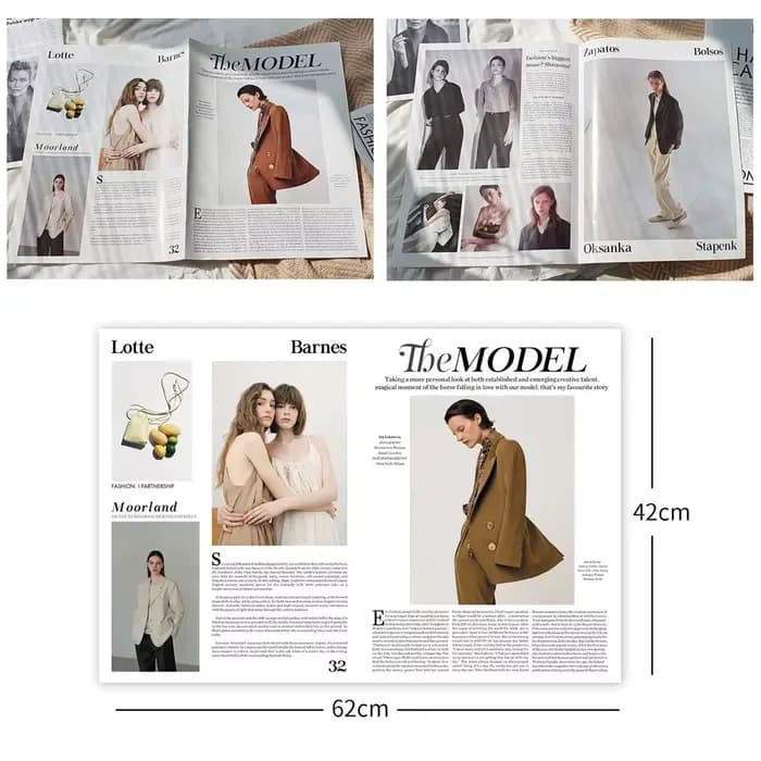 Magazines photo, affiches de journaux anglais, journaux de style magazine, accessoires de décoration, arrière-plans de photographie, accessoires photo
