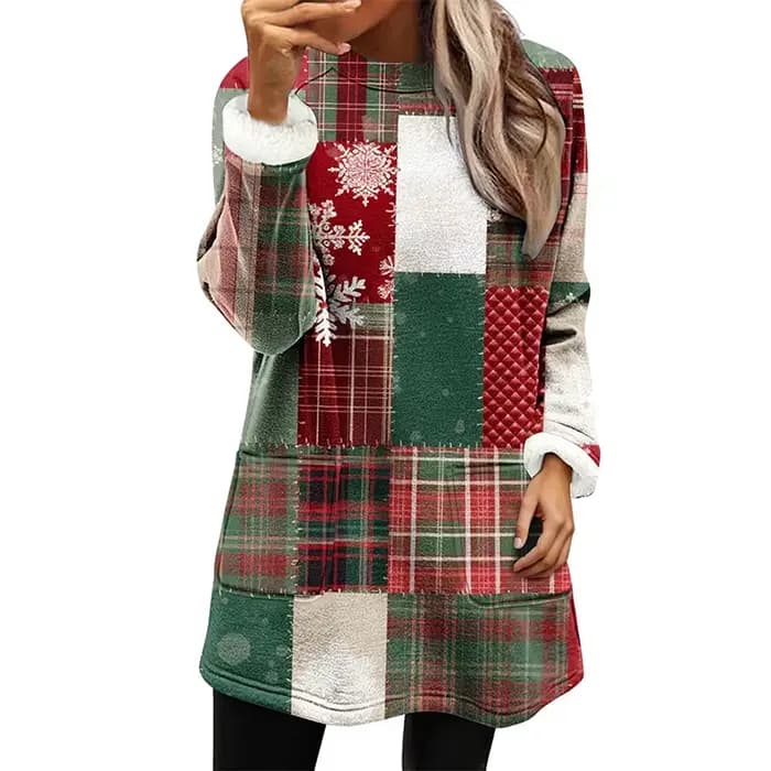 Sweat-shirt polaire bonhomme de neige de noël pour femmes, imprimé en 3D, mode décontractée, Streetwear, col rond, pulls à capuche, hauts Harajuku, tissus pour femmes