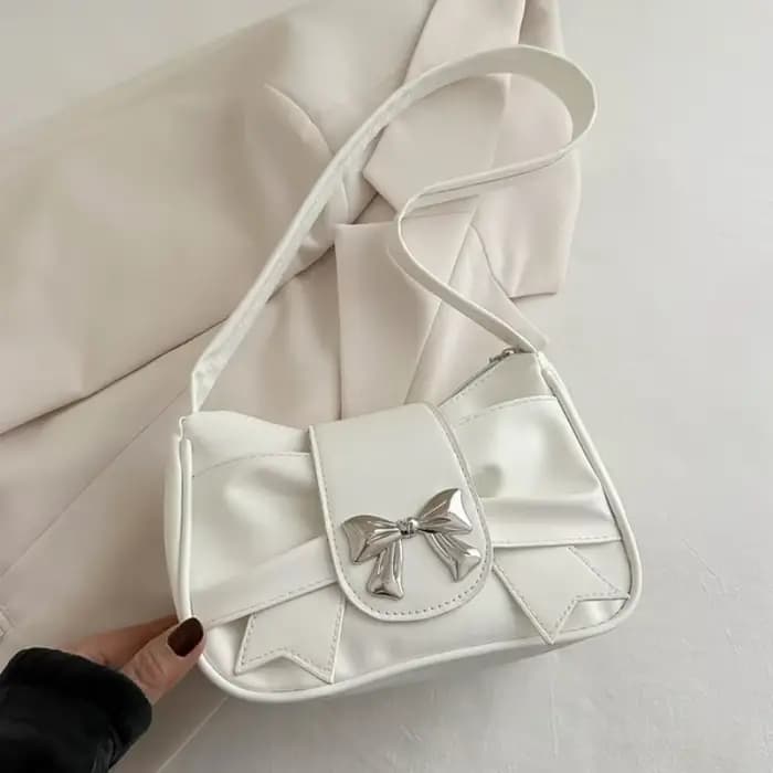 Sac à main en cuir PU pour femmes, sac à bandoulière tendance avec nœud, sac sous les bras décontracté, sacs de transport quotidiens, sac de Banquet, sacs d'affaires pour femmes