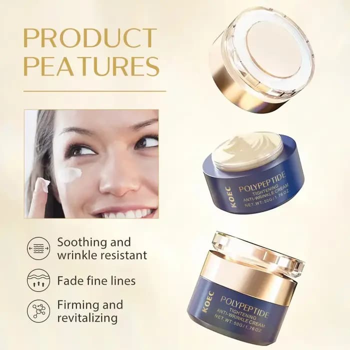 Crème raffermissante peptidique pour le visage, hydratante, Anti-vieillissement, crèmes blanchissantes