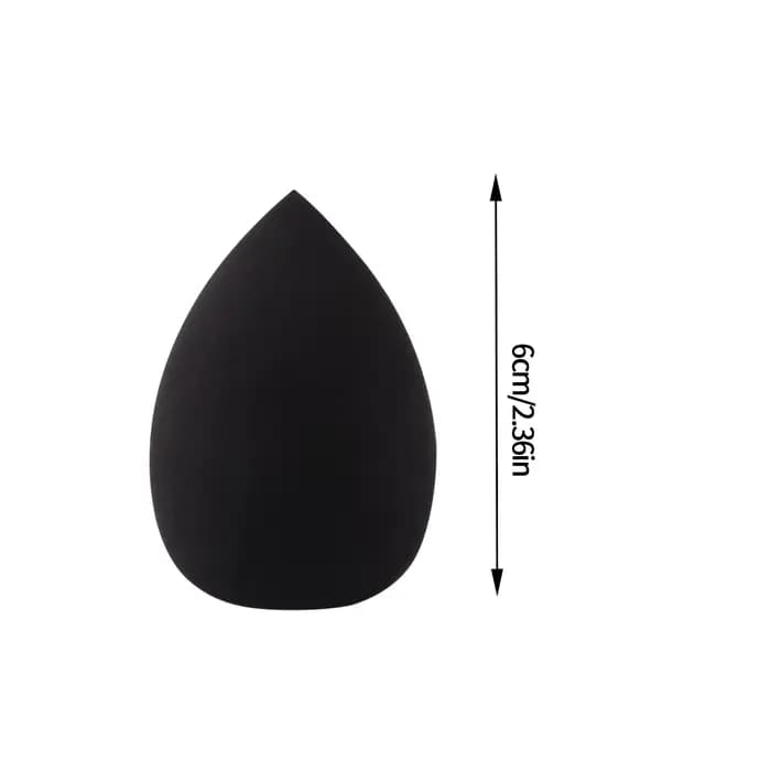 10 éponges de maquillage noires