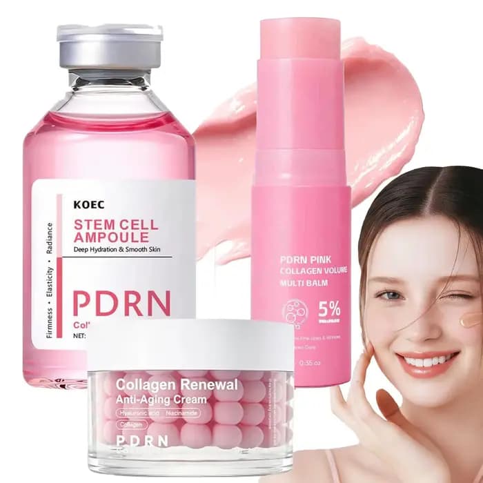 Stick multi-baume PDRN au collagène rose