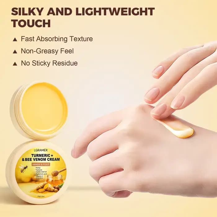 Baume hydratant intensif pour pieds et mains à la curcumine et au miel – Crème ultra-hydratante pour talons secs et rugueux |   Anti-Fis