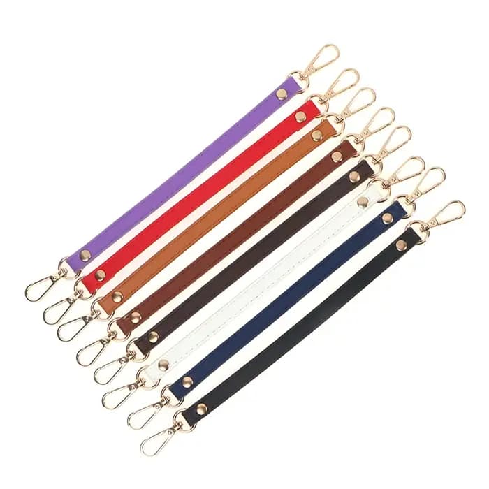 Poignée de sac à main en cuir PU de 28 cm pour femmes, sangle courte de remplacement, bandoulière, accessoires de mode pour sacs