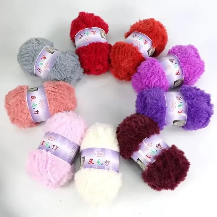 Pelote de fil de fourrure bouclé Teddy, fil de velours fait main pour crochet et tricot, idéal pour écharpes, fil de qualité supérieure