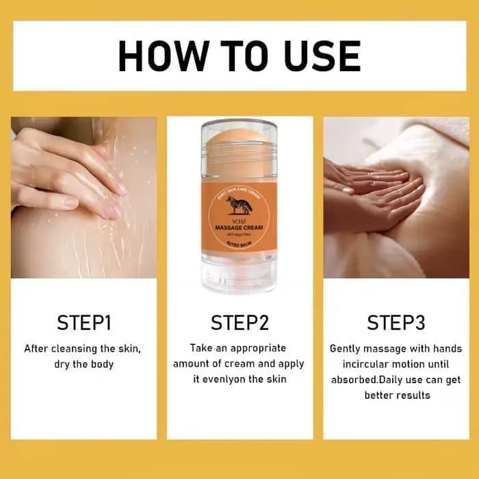 Baume pour les soins musculaires et cutanés, offre un confort et une chaleur durables pour la peau musculaire, hydrate, conditionne et procure une chaleur et un confort doux, avec des résultats visibl