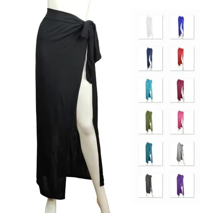 Vêtements de Protection solaire Sexy pour vacances à la plage, demi-jupe de plage décontractée, jupe asymétrique tricotée en Polyester, couleur unie