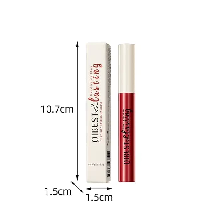 QIBEST mat liquide rouge à lèvres imperméable longue durée velours brillant