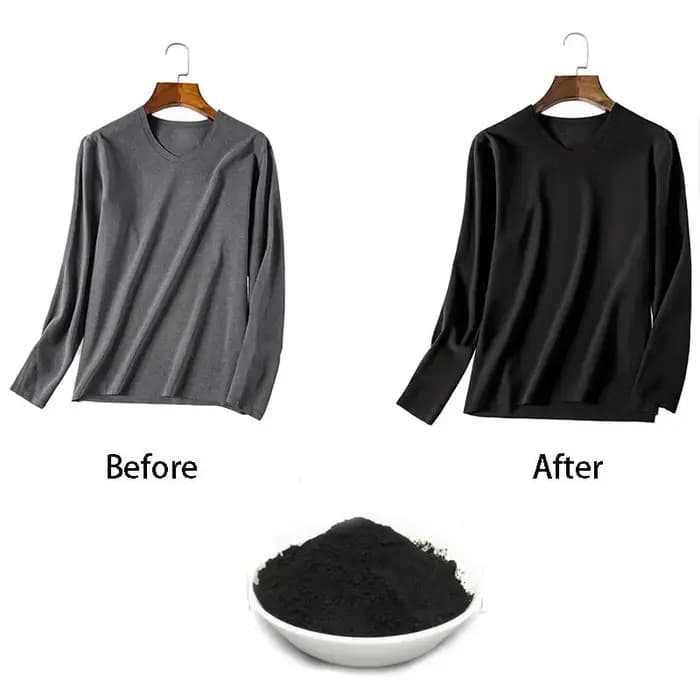 50g noir tissu colorant vêtements reconditionné Agent colorant coton lin jean toile Pigment maison cravate-teinture fournitures faites à la main
