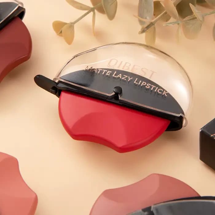 QIBEST rouge à lèvres en forme de lèvre maquillage paresseux