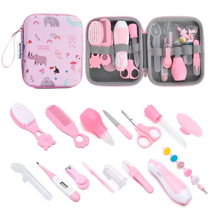 Ensemble mère et bébé, coupe-ongles pour enfants, mangeoires à médicaments, ensemble 6/8/9/20 pièces, brosse peigne, ensemble de soins pour sac EVA