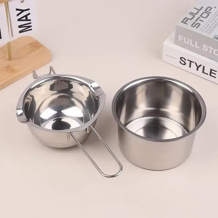 Pot à fondre la cire de bougie avec pot en acier inoxydable pour faire fondre le chocolat, les bonbons, la cire de bougie, le savon, kit de fabrication de cire