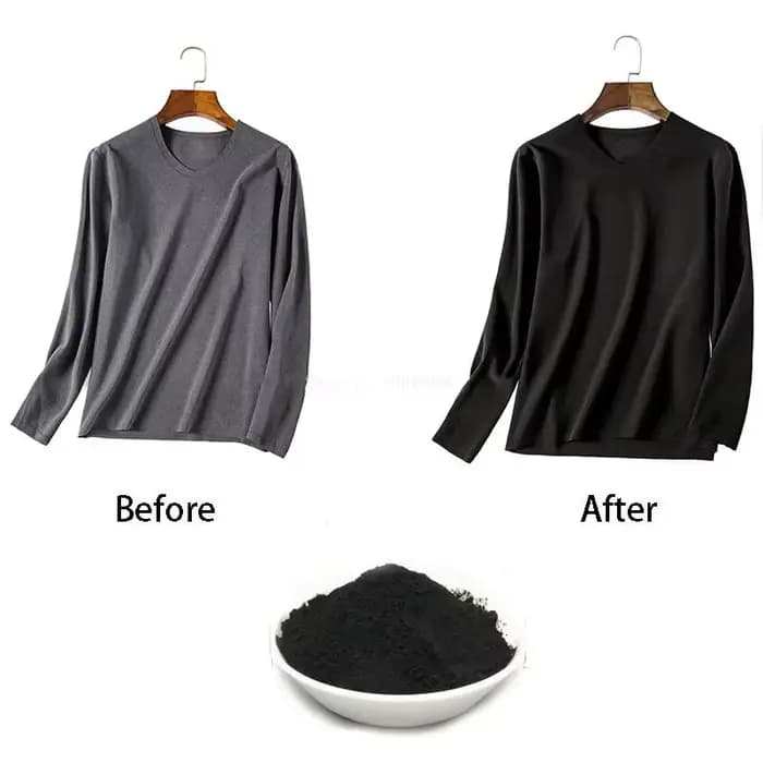 50g noir tissu colorant vêtements reconditionné Agent colorant coton lin jean toile Pigment maison cravate-teinture fournitures faites à la main