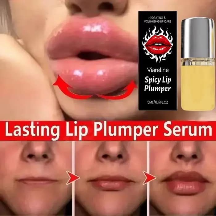 Huile Sérum Repulpante Longue Durée pour les Lèvres – Essence Volumisante Instantanée – Hydrate