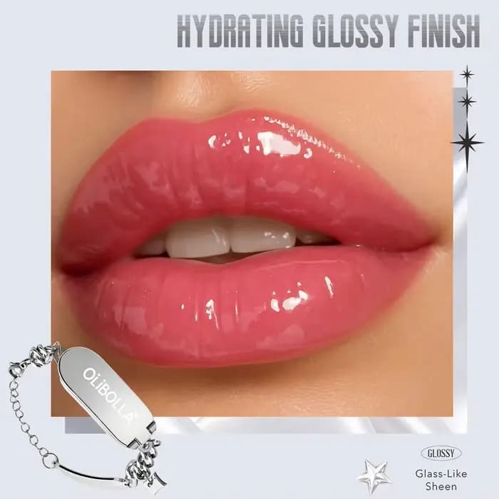 Bracelet gloss à lèvres 2-en-1 avec miroir