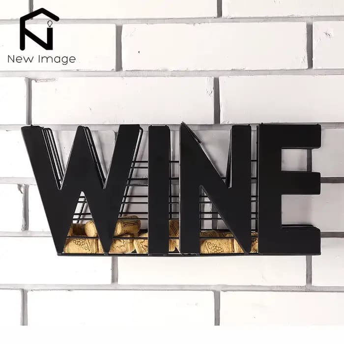 Porte-bouchon à vin rouge moderne, longueur de 13.5 pouces, support d'endurance, rangement pour comptoir de cuisine, armoire à vin, décoration de la maison