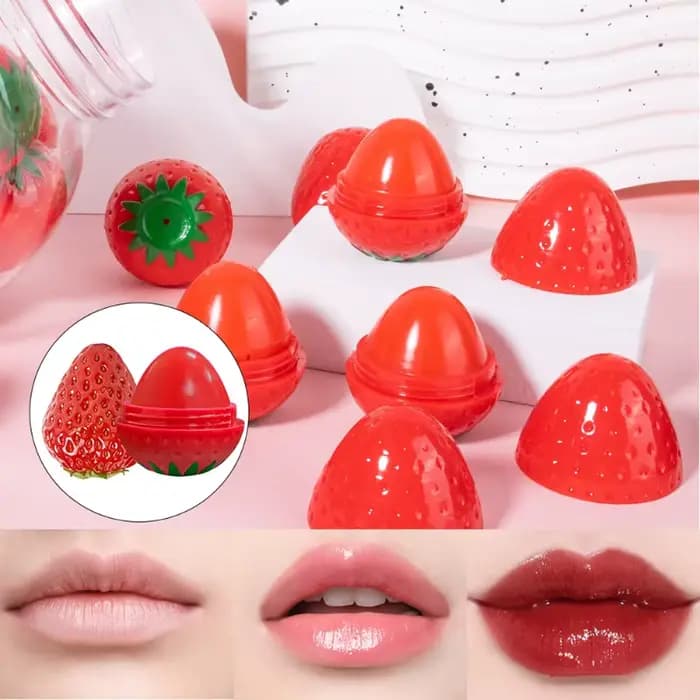 Baume à lèvres à la fraise
