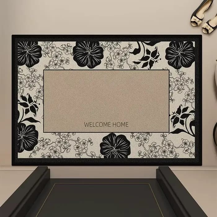 Paillasson d'entrée rectangulaire, tapis de sol pour la maison, tapis de salon antidérapant, tapis de sol pour les pieds