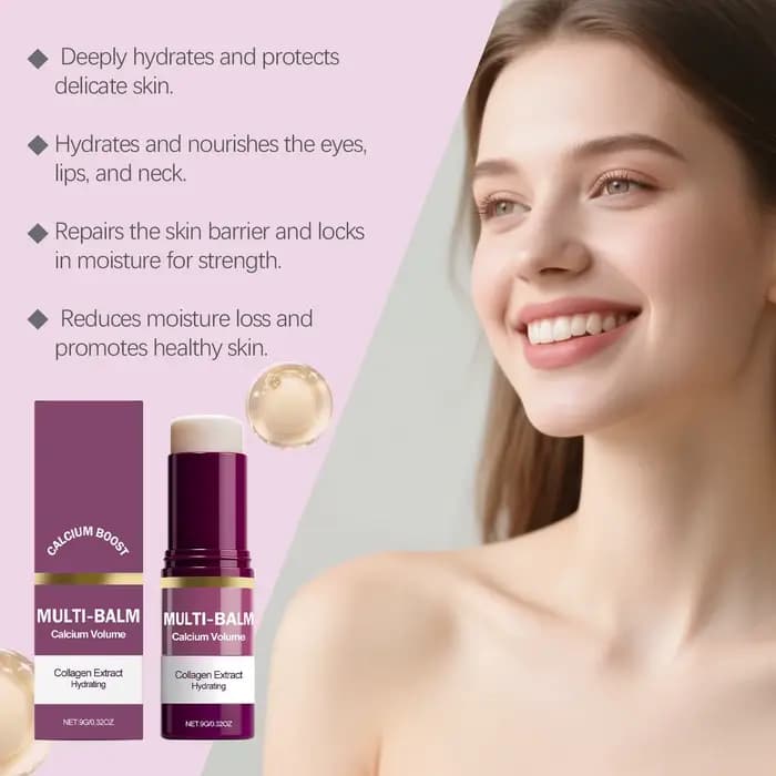 Multi baume Calcium Volume raffermissant peau hydratant nourrissant lissant collagène bâton