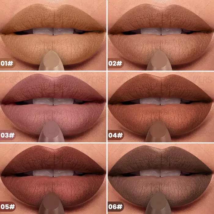 Vernis à lèvres marron mat imperméable
