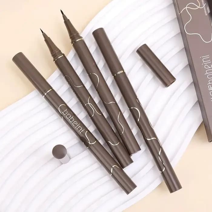 Eyeliner liquide imperméable à séchage rapide/ultra-fin mat noir marron/eyeliner ver à soie longue durée/maquillage des yeux/cadeaux