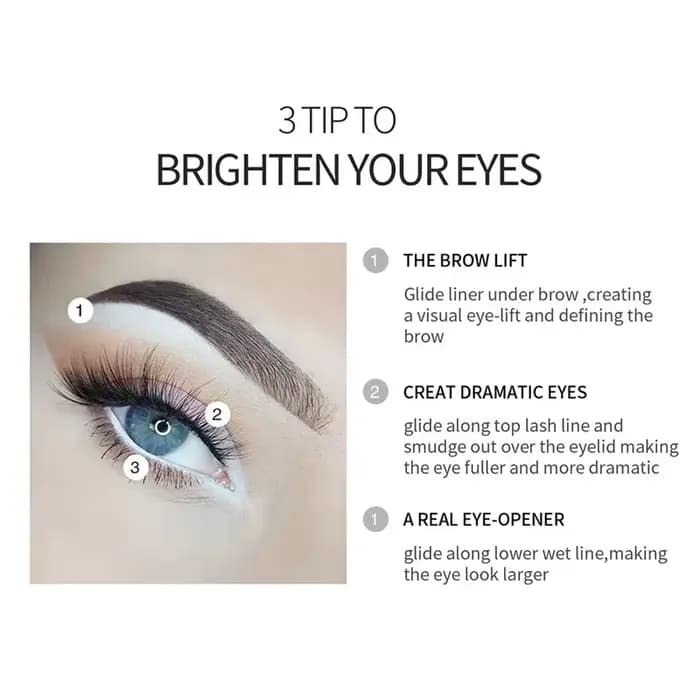 Crayon Eyeliner blanc pour femmes