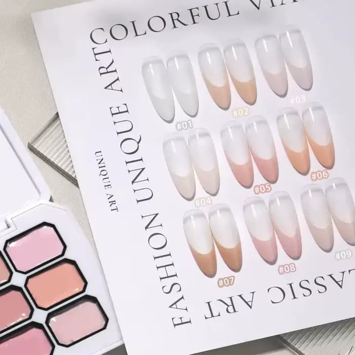 Vernis Gel Solide Dégradé Rose 9 Couleurs