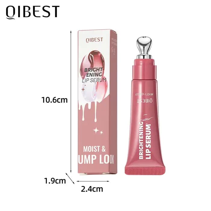QIBEST miroir perle brillant à lèvres longue durée hydratant rouge