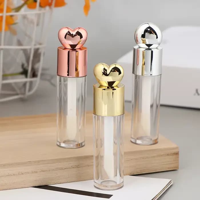 Tube de brillant à lèvres galvanisé Transparent de 5ml