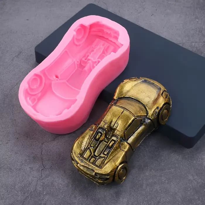 Nouveau moule à faire soi-même, moule de cuisson de gâteau Fondant, Mini Bus voiture, bougie en plâtre parfumée, pâte de jeu, ornement décoratif, moules en Silicone