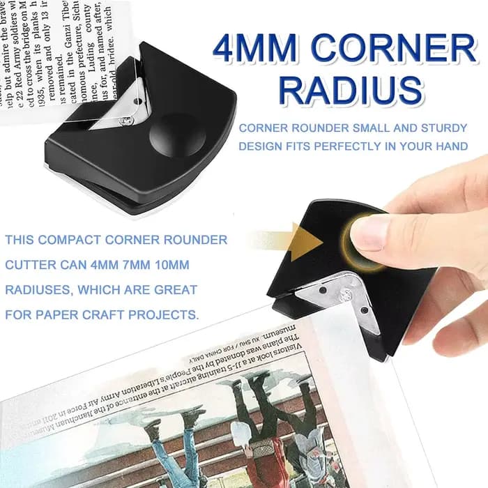 Poinçon d'angle rond R4, coupe-papier Portable pour cartes, découpe de photos, bricolage, outils de Scrapbooking artisanaux