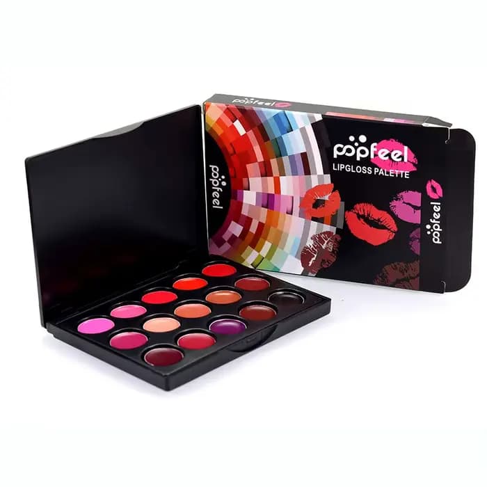 Palette de 15 rouges à lèvres hydratant et durable pour femme et fille