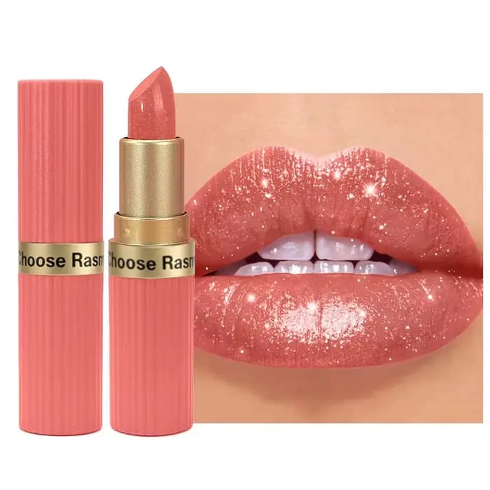 CHOOSE RASME Rouge à lèvres en barre chocolat 6 couleurs, fini nacré, mat, longue tenue, résistant à l'eau
