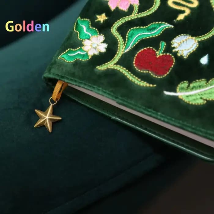 Carnet brodé Kinbor Aesthetic - Agenda et carnet de notes élégant avec couverture en tissu pour des notes artistiques