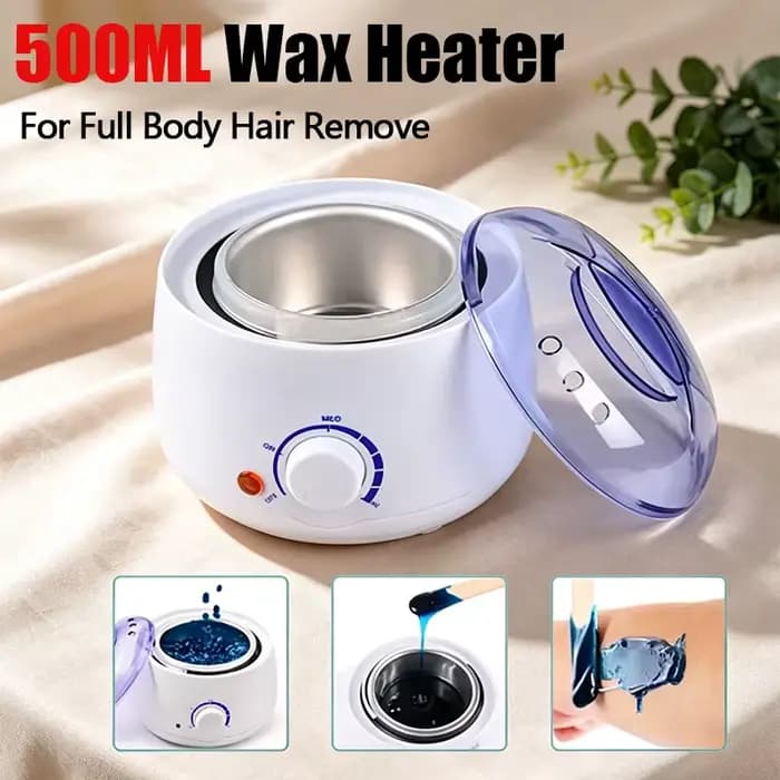 Vente Flash 2026! Machine à fondre la cire dépilatoire 500ML, chauffe-cire rapide pour traitement à la cire / grains de cire