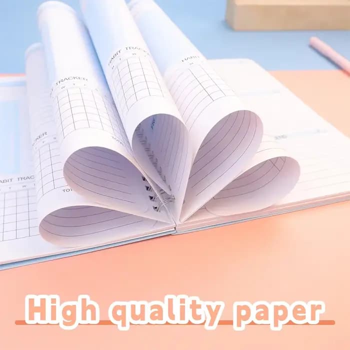 Planificateur calendrier Agenda efficacité cahier quotidien hebdomadaire mensuel Journal pour les étudiants école bureau papeterie fournitures