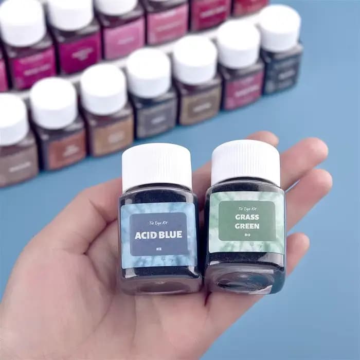 Colorant en poudre 30/50ml pour tissus, teinture textile, teinture pour vêtements, teinture tie-dye, coton, nylon, pigment multifonctionnel, rénovation de vêtements usés