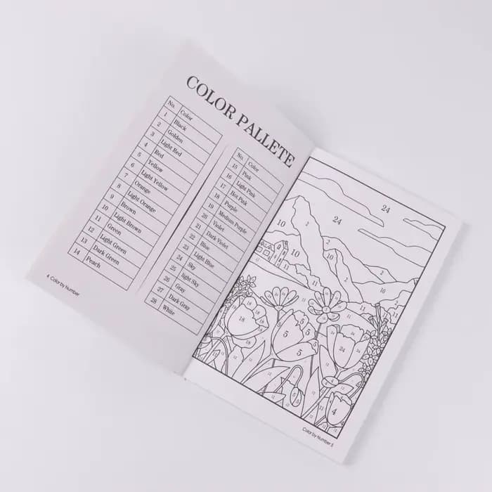 Livre de coloriage par numéros pour adultes, 80 pages, pour soulager l'anxiété et le stress, avec des motifs uniques, pour hommes, femmes et adolescents