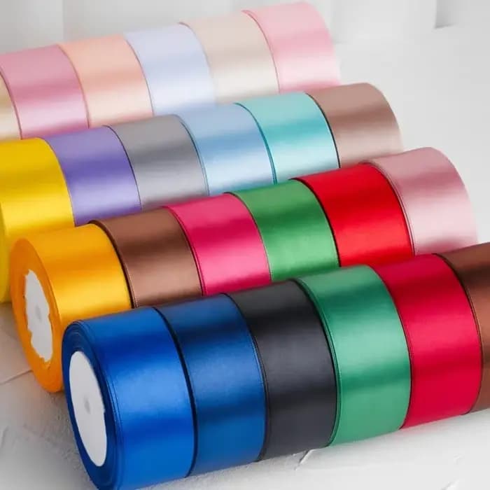 Ruban de Satin Fait à la Main pour Emballage de Cadeau, Matériel pour Noël, Halloween, Mariage, ixd'Anniversaire, 1-1,5-2-2,5-4-5cm