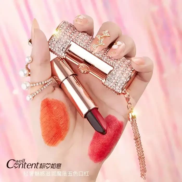 Rouge à Lèvres Velours Sexy 5 en 1 pour Femme
