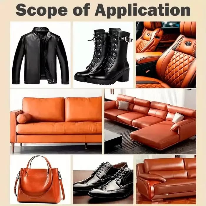 Cirage pour cuir : Restaure la couleur des articles en cuir, des sièges, des canapés, des vestes et des chaussures, des sacs en cuir, du cuir et du tissu de voiture