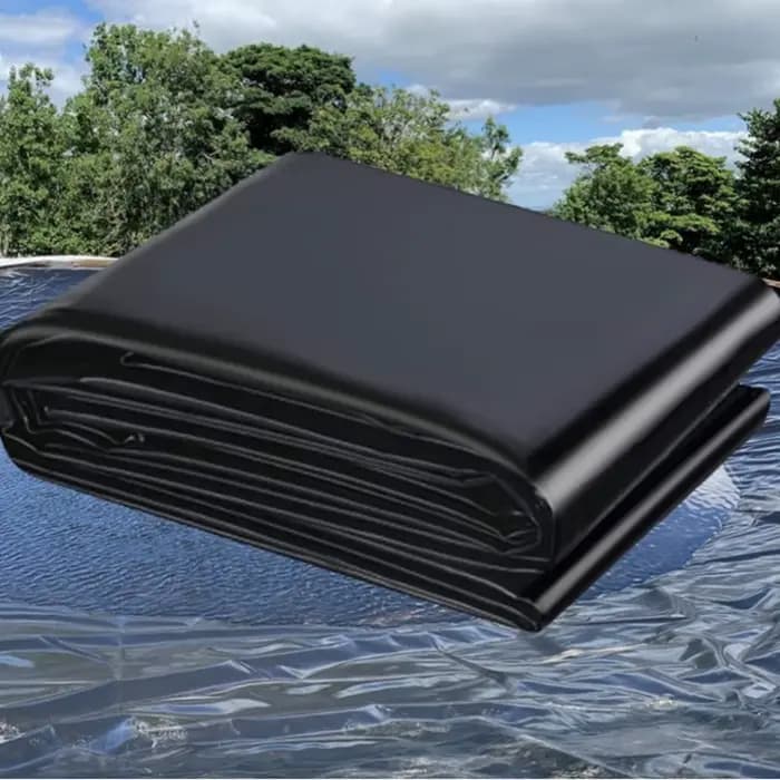 Bâche noire épaissie pour bassin à poissons, membrane imperméable pour bassins extérieurs, revêtement durable et flexible pour bassins aquatiques et bassins à carpes koï