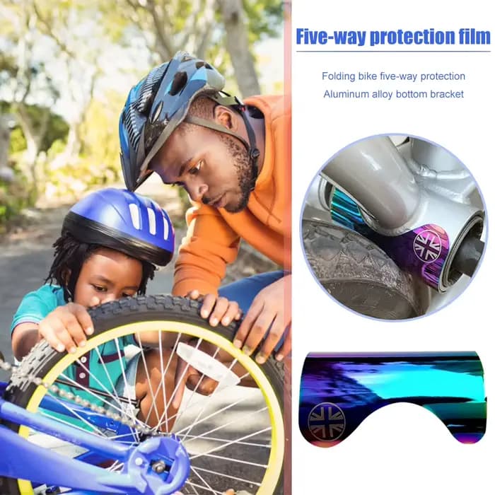 Support de pédalier de vélo pliant, coussinet de protection pour cadre Brompton BB, autocollant