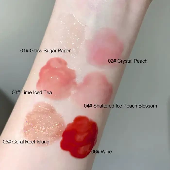 Gloss à lèvres repulpant hydratant effet verre, non collant, teinte nude rose