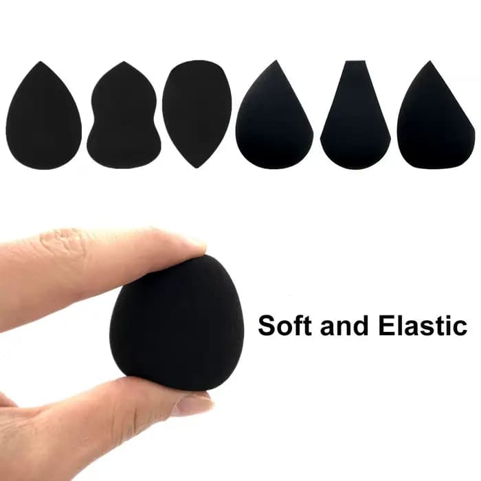 Noir beauté oeuf maquillage mélangeur cosmétique bouffée