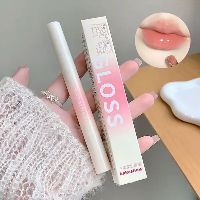 Kakashow miroir aqueux brillant à lèvres fer brosse tête gelée
