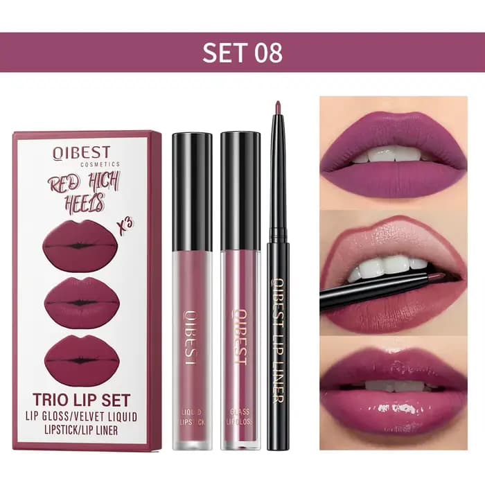 QIBEST – Ensemble de maquillage pour les lèvres