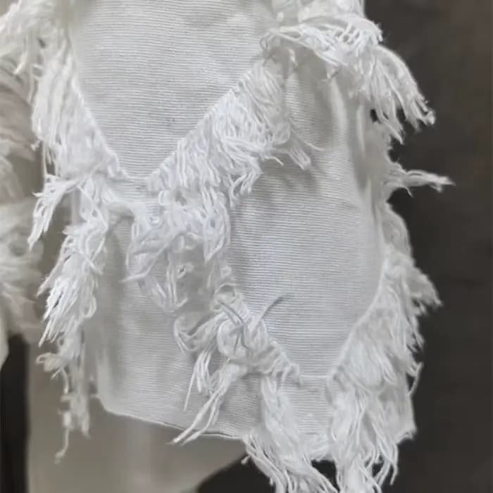 Tissu en coton et lin de Style chinois Vintage, matériel à franges découpées pour robes, vêtements, couture de styliste, vente en gros de mode pour femmes