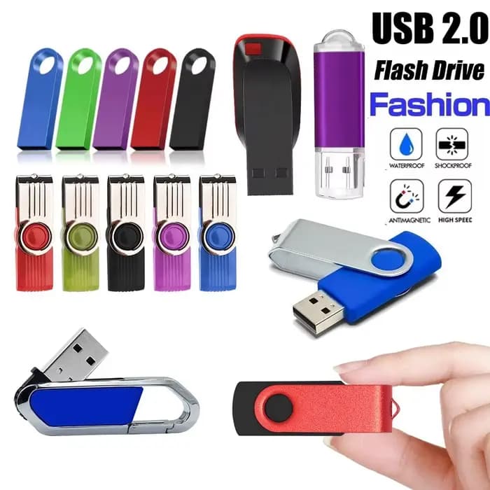 Clé USB Métallique Colorée 128 Go 64 Go 32 Go Clé USB 16 Go 8 Go 4 Go 128 Mo Clé USB Mémoire Stick Créatif Affaires 2.0