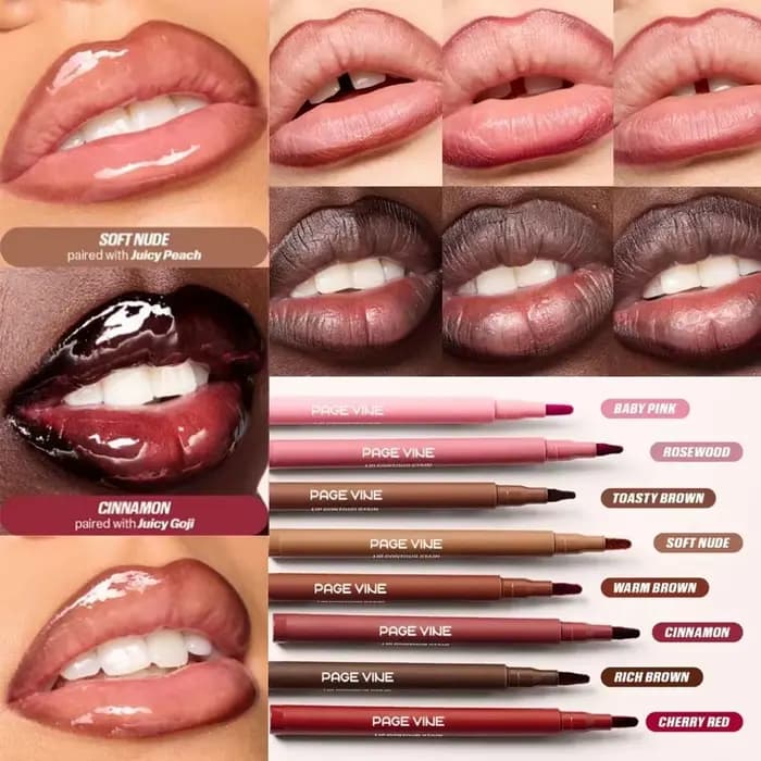 Crayon à lèvres velours mat rouge nu Contour teinte